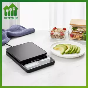 SWEET 5kg Cân nhà bếp kỹ thuật số với màn hình LCD Công cụ cân thực phẩm di động có độ chính xác cao để nấu nướng Chế độ ăn uống nhà bếp n