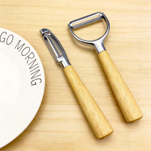 Dụng cụ gọt vỏ tay cầm bằng gỗ JSOO