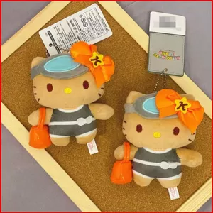 BH2 Sanrio Hello Kitty Plushie Đảo Jeju Da Đen Hạn Chế Mới Haenyeo Sang Trọng Túi Búp Bê Charm HB2