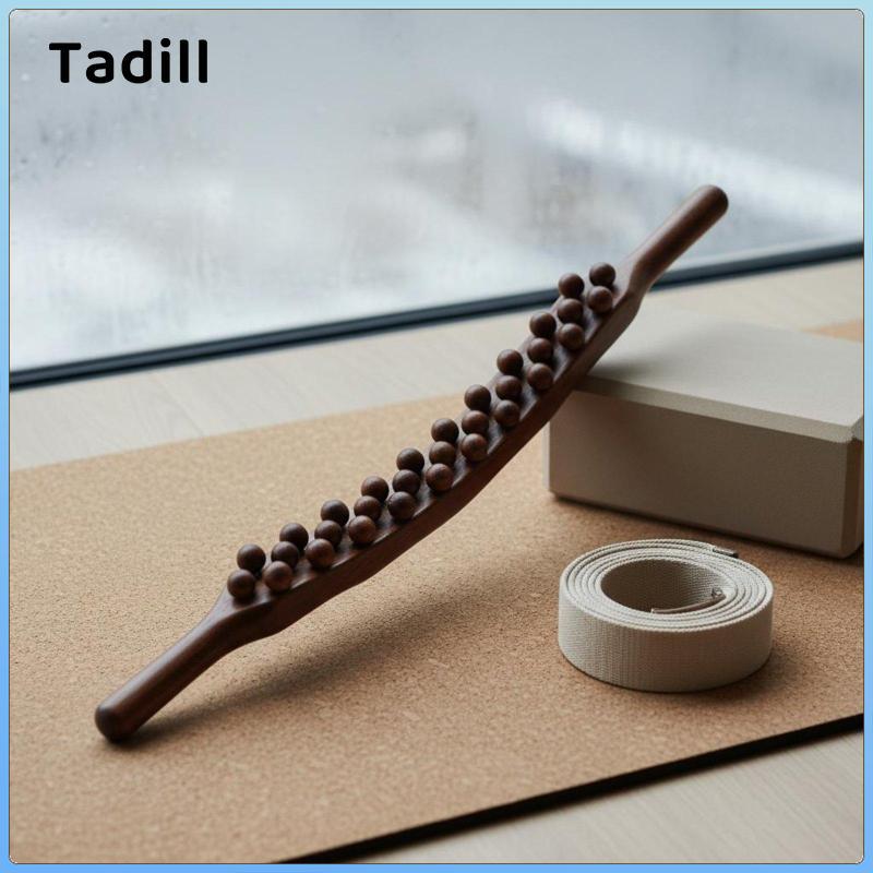 Con lăn massage chức năng kép Dụng cụ massage toàn thân bằng gỗ để thư giãn cơ bắp và chăm sóc sức khỏe