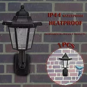 1 Pcs Solar Power LED Light Way Wall Landscape Mount Garden Lawn Waterproof Solar Lamp Lights Outdoor Lighting Tools