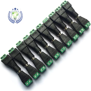 Đầu nữ RPGC DC Đầu DC không hàn DC5.5 * 2.1 Camera giám sát bộ chuyển đổi nguồn thiết bị đầu cuối màu xanh lá cây