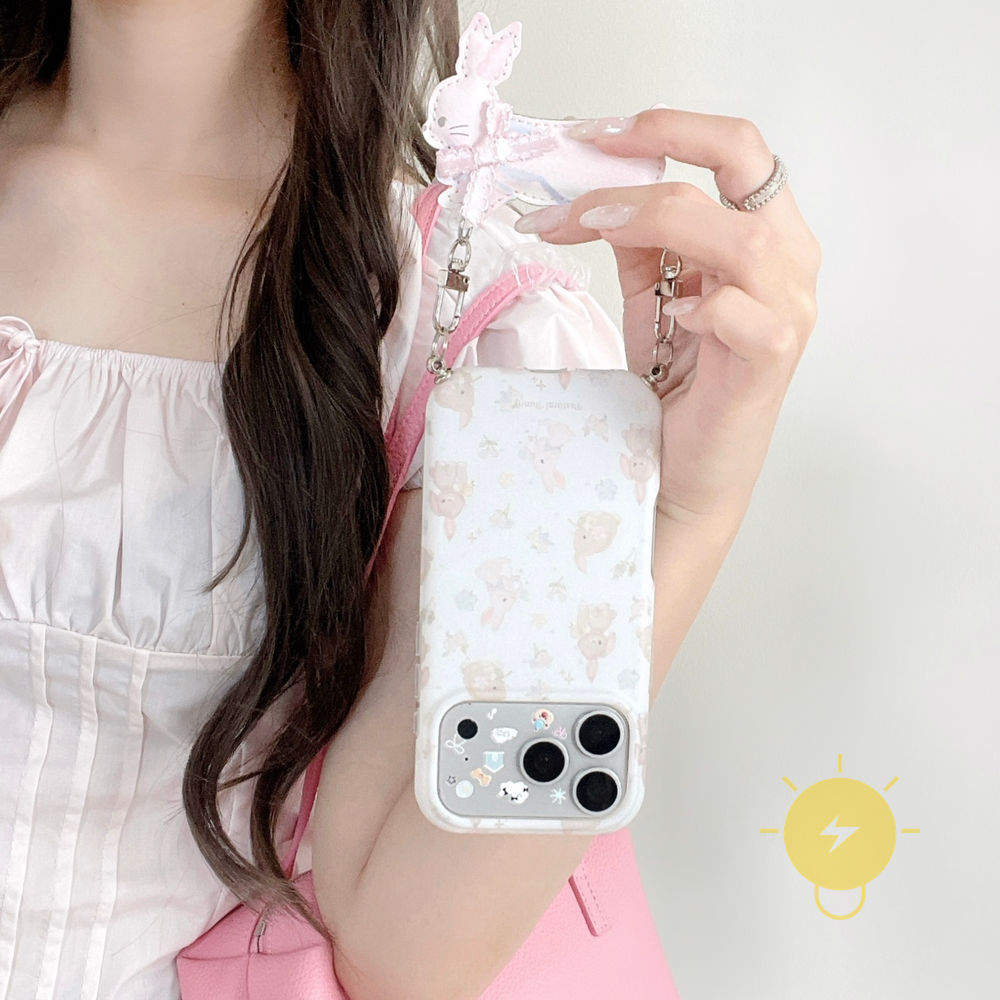 Phone Case For iPhone 17 Pro Max 16 15 TPU Cartoon Pendant Aesthetic Korean Cute