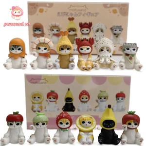 PWSSEND 5 Cái / 6 Cái Bộ Sưu Tập Hình, Búp Bê Hành Động Mèo Mifusand Dễ Thương, Đồ Chơi Mô Hình Trang Trí Máy Tính Để Bàn PVC Quà Tặng Sinh Nhật