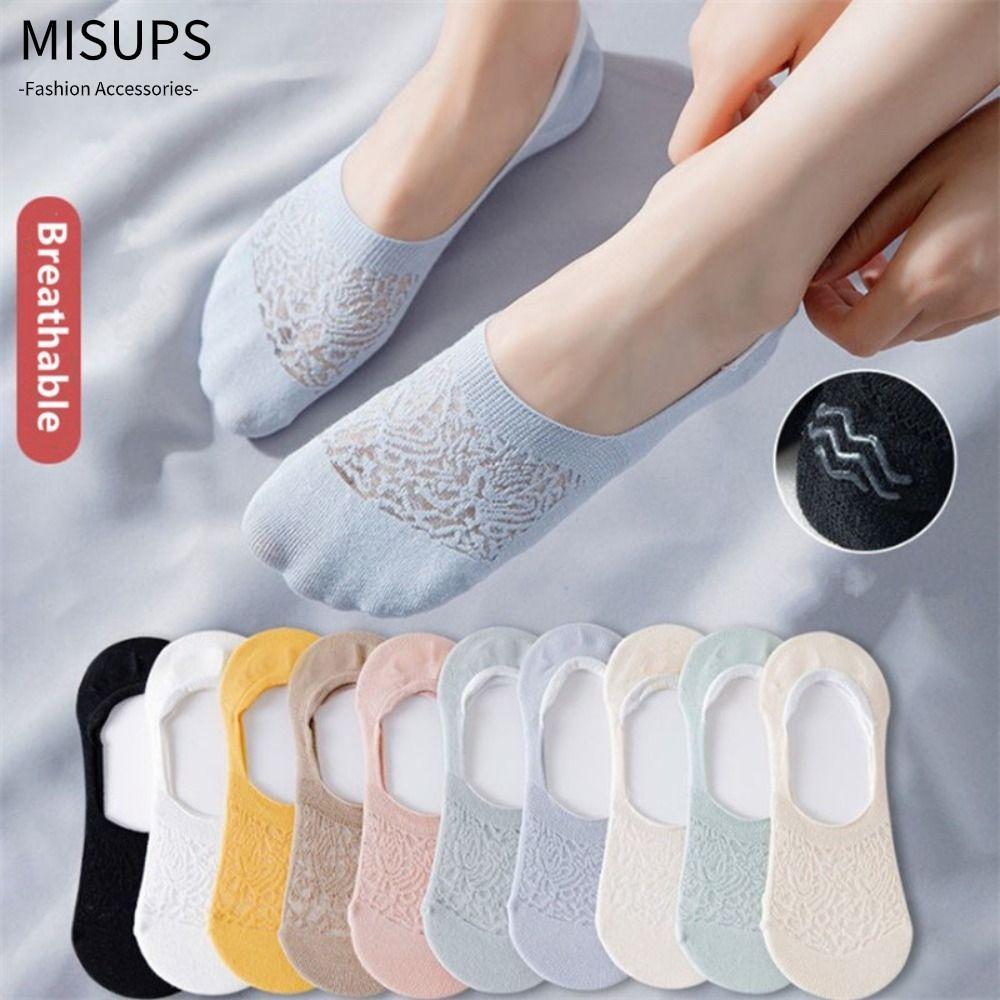 Tất thuyền vô hình MISUPS, Tất nữ thoáng khí rỗng, Tất phi hành đoàn mỏng bằng silicon chống trượt