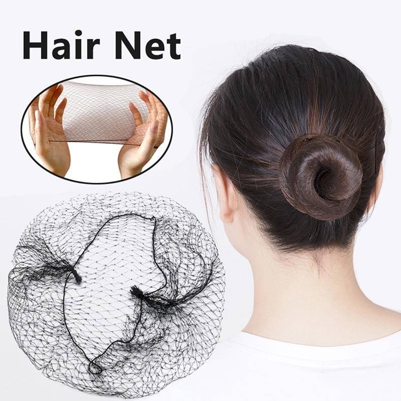 AN.MART 50 Chiếc Lưới Tóc Bla Co Giãn Gói Tóc Vô Hình Hairnet Lưới Bun Tóc 30 / 50 / 60CM Phụ Kiện Tóc VN