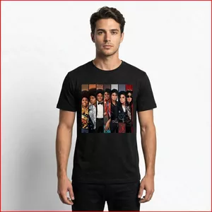 GC1 Michael Jackson Evolution Áo thun Vintage King of Pop tay ngắn áo thun GC1