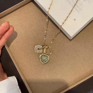 Bình Minh Thời Trung Cổ Vòng Cổ vintage Tình Yêu Bạc Hà Mặt Trời Vòng Cổ Ánh Sáng Thiết Kế Sang Trọng Xương Đòn Dây Chuyền 6.2