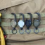 Cuộn huy hiệu kéo có thể thu vào hạng nặng Carabiner Móc chìa khóa Dây thép RopeHolder
