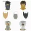 DELMER Nam Giả Râu Giả Tóc Giả, Tóc Giả Xoăn Lông Tơ Râu, Thời Trang Ngộ nghĩnh Afro Sân Khấu Halloween Cosplay Tóc Giả Trang Điểm Đảng
