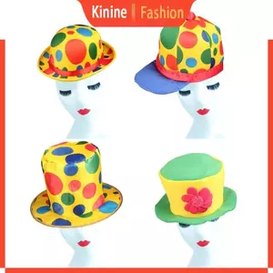 KIN Mũ Chú Hề Đảng Mũ Chú Hề Mũ Ảo Thuật Gia Halloween Lạ Mắt Đầm Trang Phục Ngộ nghĩnh Chú Hề Coplay Trang Phục Phụ Kiện Người Lớn
