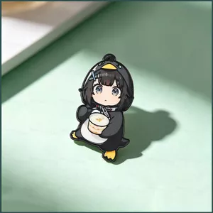 SQ Arknights: Endfield End Admin Goo-Goo Gaga Dễ Thương Men Cứng Hợp Kim Ve Áo Pin Huy Hiệu