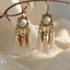 Bông tai tua dài bện phong cách dân tộc Bohemian Bông tai rỗng cao cấp