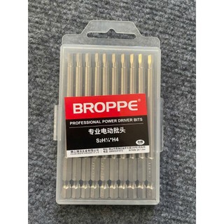 Mũi lục giác từ tính dài 100mm BROPPE | Đầu vặn ốc lục giác nam châm trợ lực thép S2 siêu bền lục giác chân 6.35