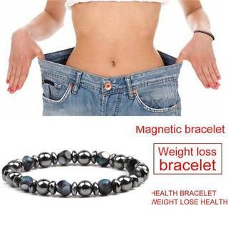 VRZ Luân Xa Hematite Đá Hạt Co Giãn Vòng Tay Chữa Bệnh Từ Trị Liệu Giảm Cân HOT
