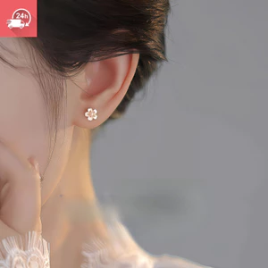 Bông tai nữ hoa anh đào hồng ngọt ngào khí chất thời trang ngọt ngào và đa năng