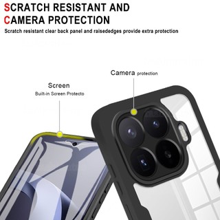 Dành Cho Xiaomi17T Pro 5G 360 Bảo Vệ Toàn Diện Ốp lưng Xiaomi 17T Pro 17TPro 1 7 17 T Pro Xiaomi17 T Xiaomi17TPro Vỏ Đôi Trong Suốt Silicon Mềm TPU Ốp Lưng Chống Sốc