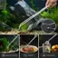 Nhíp Inox ROLY, Nhíp Sạch Bể Cá Tay Cầm Dài Đa Năng, Kẹp Nấu Ăn Cong 27cm Chống Rỉ Chính Xác