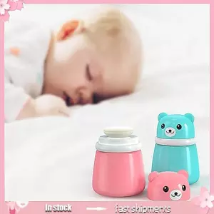YOI Baby Powder Puff Case Hộp lưu trữ chủ đề mềm có nắp cho trẻ sơ sinh