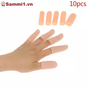 ZK 10 Cái / bộ Silicon Gel Ống Tay Băng Bảo Vệ Ngón Tay Giảm Đau Ngón Tay Cái Mũ VN