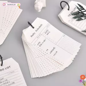 Sách lịch trình BEABOUT, Tấm ghi nhớ văn phòng phẩm sáng tạo đa chức năng, Thiết kế vòng rời bền bỉ Tấm ghi chú di động dành cho học sinh