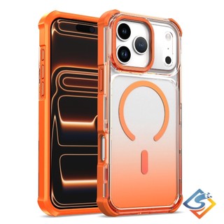 Ốp từ tính trong suốt Gradient sang trọng cho iPhone 17 Pro Max 16 15 14 13 12 11 Pro Max PC siêu mỏng Vỏ bảo vệ chống sốc chống rơi