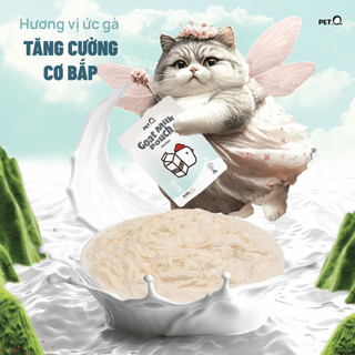 Pate PetQ - Pate Sữa Dê Cao Cấp Cho Mèo PetQ 70g - 50% Thịt 50% Sữa Dê Dinh Dưỡng Thơm Ngon