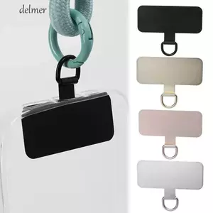 Miếng dán điện thoại kim loại DELMER, Dây treo dây đeo Snap Miếng đệm dây điện thoại, Thép không gỉ bền bỉ Chống thất lạc Thẻ điện thoại kim loại Kẹp dây treo Tab