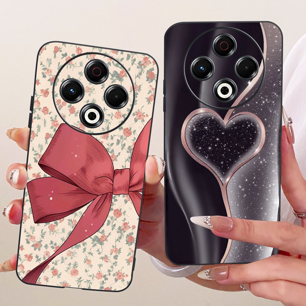 Dành Cho Tecno Spark 30 KL6 Vỏ Điện Thoại Cho Techno Spark 30 Ốp Lưng Silicon Mèo Dễ Thương Hoa Sang Trọng Sơn Thoáng Mát Mềm Funda