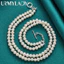URMYLADY Bạc 925 Tự Nhiên Ngọc Trai Nước Ngọt Vòng Cổ Cho Nữ Tiệc Cưới Thời Trang Quyến Rũ Trang Sức