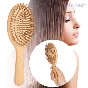 Bàn chải tóc chống tĩnh điện WANYEDI, Thúc đẩy lưu thông máu Thiết kế chống tĩnh điện Lược massage tóc bằng gỗ nguyên khối, Lược massage bằng gỗ di động bền bằng gỗ Chăm sóc tóc