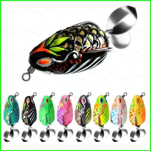 PS1 Mini Ếch Topwater Mồi Câu Cá Cho Bass Đầu Rắn Nước Ngọt Và Nước Mặn Thiết Bị Câu Cá SP1