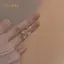 PNPIA- Thiết Kế Sáng Tạo Bướm Opal Bông Tai Thời Trang Giọt Nước Zircon Mặt Dây Chuyền Bông Tai Nữ Lãng Mạn Quà Tặng Ngày Lễ Tình Nhân