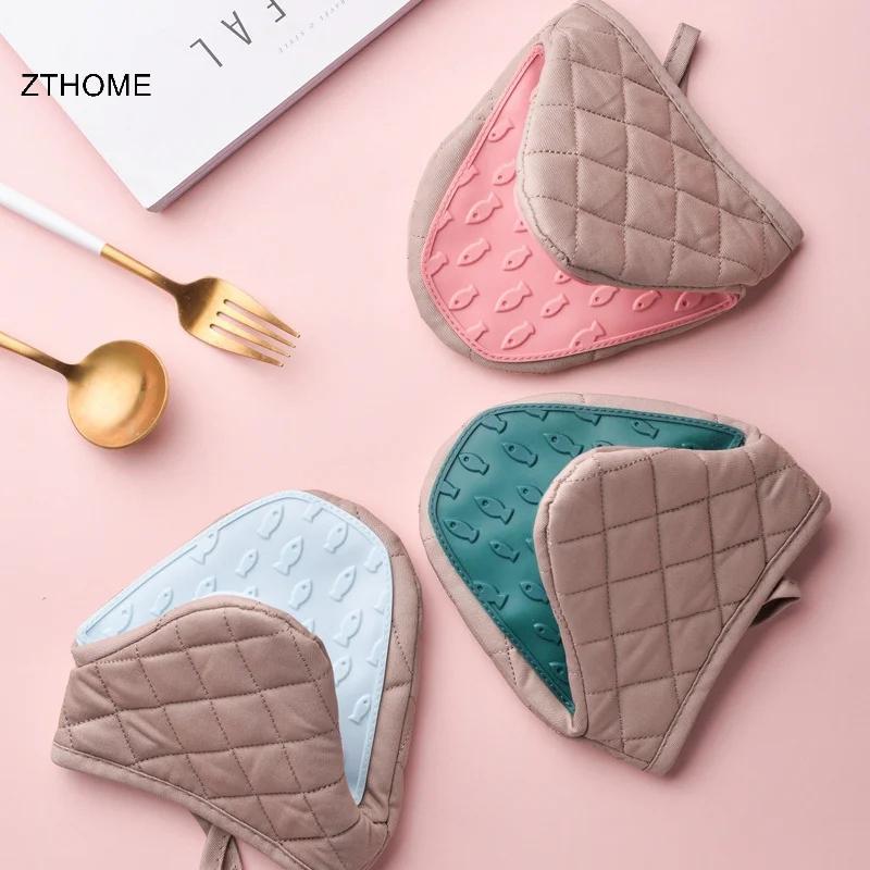 ZTHOME Găng tay silicone chống bỏng lò nướng, nhấc nồi, khay bát, kẹp tay cho nhà bếp HOT