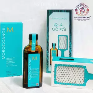 Bộ đôi gỡ rối MOROCCANOIL TREATMENT 100ml + Brush Ceramic Paddle Mini [ New ] [ MK ]