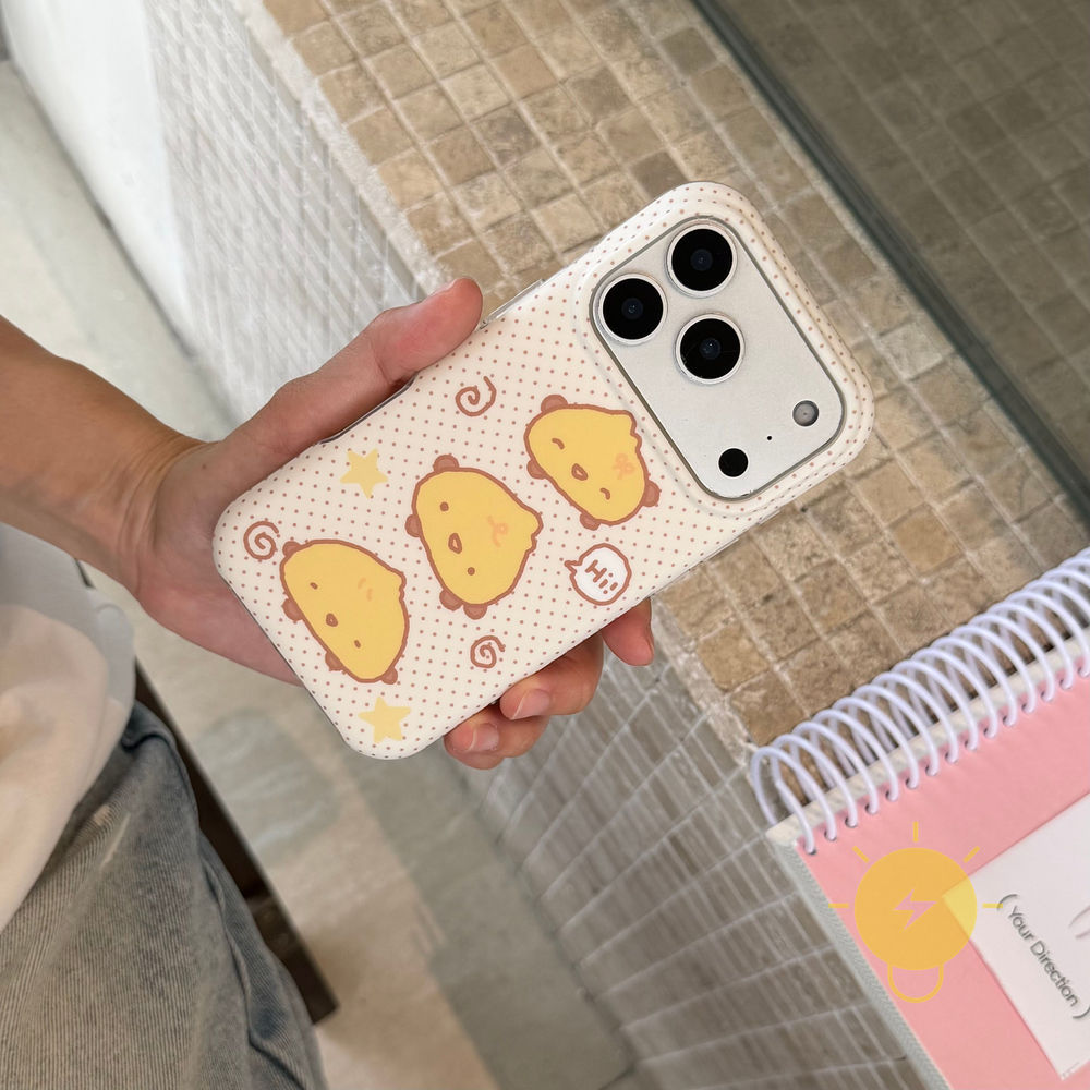 Phone Case For iPhone 17 Pro Max 16 15 TPU Matte Chicken Aesthetic Korean Cute