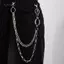 AqToCna Punk Ro Kim Loại Lớp Dây Xích Unisex Eo Móc Chìa Khóa Cho Quần Jean Hip-Hop Quần Dây Thời Trang Dây Xích Trang Sức AqToCna