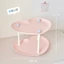 Kệ đựng mỹ phẩm hình trái tim màu pastel để bàn trang điểm khay nước hoa nhựa PP sức chứa lớn decor phòng ngủ xinh gọn