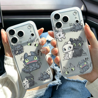 Night Fury/Light Fury ỐP đIệN ThoạI Cho IPhone 17 16PRO 15Plus 14 13 12 11 Promax XR XSMAX ốP Silicon TPU MềM Trong SuốT