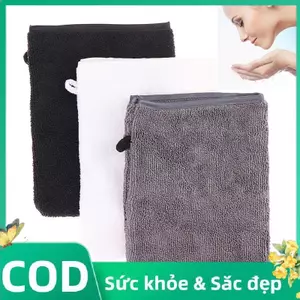Trong Kho Tái Sử Dụng Trang Điểm Remover Găng Tay Mặt Làm Sạch Sâu Găng Tay Khăn Mặt Cleaner Miếng Đệm Cá Tuyết