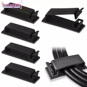 BORAGETE 5 / 10 Chiếc Kẹp Cáp Cố Định Kẹp Dây Người Tổ Chức Quản Lý Dây Kẹp Cáp