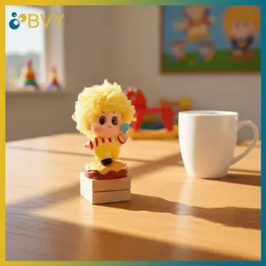 BVY Tóc Xoăn Bé Series Hộp Mù Nhân Vật Bí Ẩn Sưu Tập Đồ Chơi Bộ Dễ Thương Bàn Làm Việc Tại Nhà Ô Tô Đồ Trang Trí Phòng.