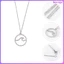 Sea Dainty Đơn Giản Thép Không Gỉ Vòng Cổ Mặt Dây Chuyền Sóng Xương Đòn Dây Chuyền Bạc kevga
