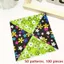 Vải Tam Giác Cotton Nguyên Chất Nhiều Màu Sắc Baijia Vải Vải Chắp Vá Họa Tiết Vải Khâu Phải Có In Tay