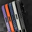 ốp lưng Thích hợp cho iPhone17 sạc từ tính Vỏ điện thoại di động Kevlar họa tiết sợi carbon Apple 16 bìa cứng trong suốt