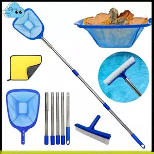 Lưới hồ bơi có cực Cleaner cho Inground over Ground Bể bơi Skimmer Cleaning Kit Sân sau Sân vườn Sân vườn Công viên