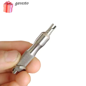 Cờ lê van lốp GAVESTO, Tua vít sửa chữa lốp đa năng chống gỉ, Thép không gỉ bền có vòng chìa khóa Dụng cụ sửa chữa lốp cho xe máy