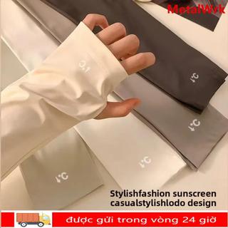 Tay áo rộng METALWRK, Vỏ bọc bằng lụa băng thoải mái, Găng tay lái xe đạp thoáng khí chống nắng thời trang nam nữ