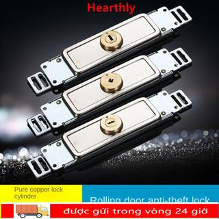 Khóa cổng cuộn HEARTHLY, với khóa cửa chớp con lăn hợp kim chìa khóa, phần cứng phía dưới giữa hình chữ thập Nhà để xe