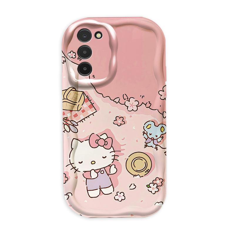 Thích Hợp Cho Samsung A11 A02S A03S 3D TPU Mềm Hoạt Hình Kitty Nữ Vỏ Điện Thoại Chống Sốc